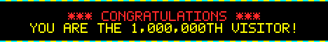 You are the 1,000,000th visitor!